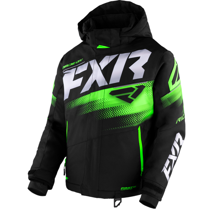FXR Boost Youth Jacket in Black/Lime