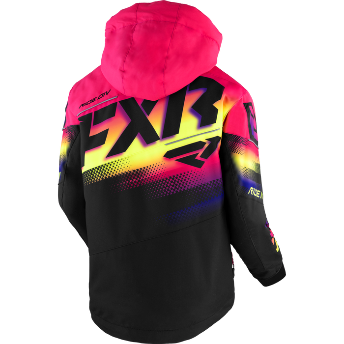 FXR Boost Youth Jacket in Black/Neon Fusion