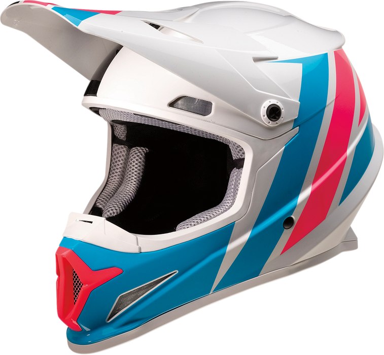 Z1R Rise Evac Helmet in Gloss White/Pink/Blue