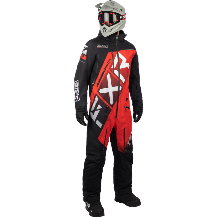 FXR CX F.A.S.T. Insulated Monosuit in Black/Red