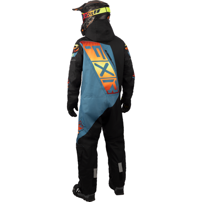 FXR CX F.A.S.T. Insulated Monosuit in Black/Steel/Inferno