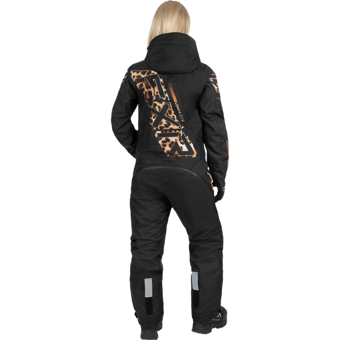 FXR CX F.A.S.T Insulated Women’s Monosuit in Black/Cheetah