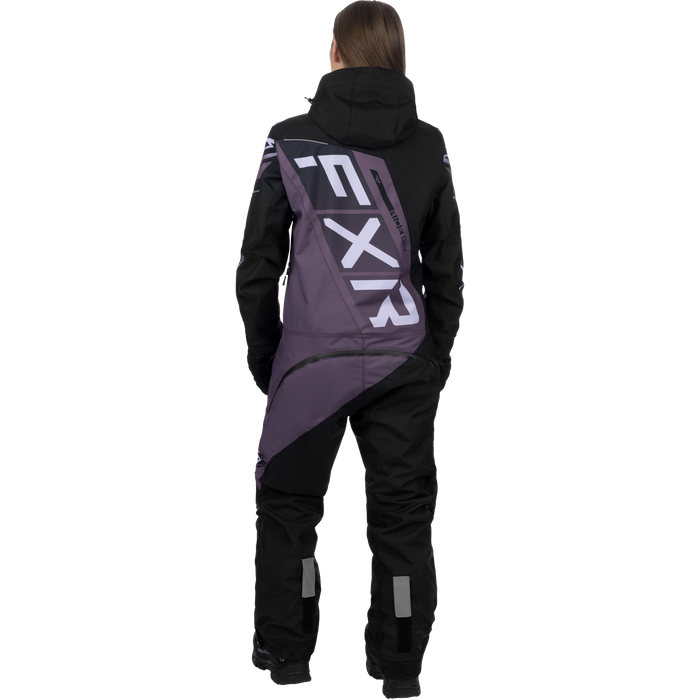FXR CX F.A.S.T Insulated Women’s Monosuit in Black/Muted Grape