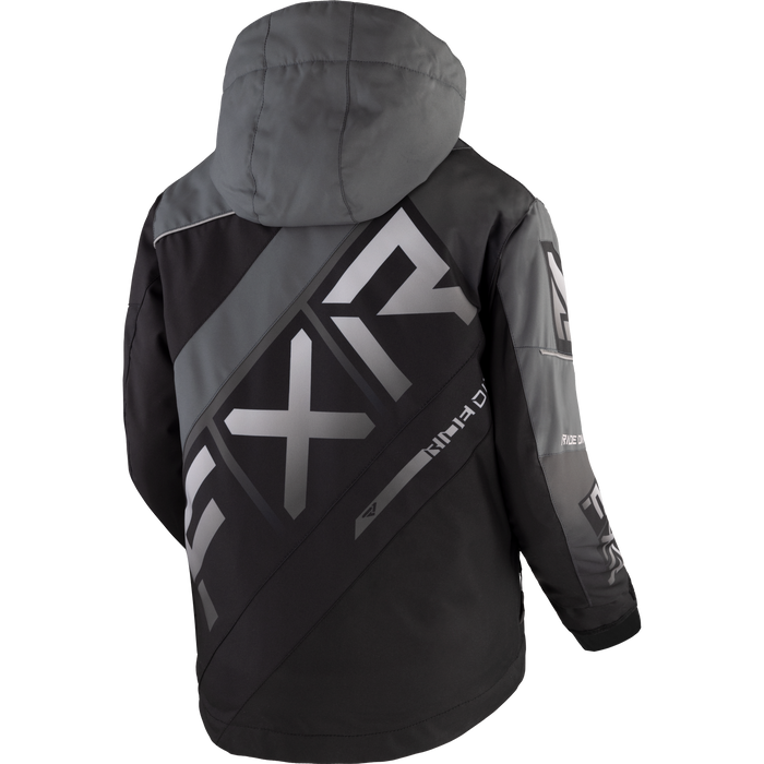 FXR CX Child Jacket in Black/Charcoal/Grey