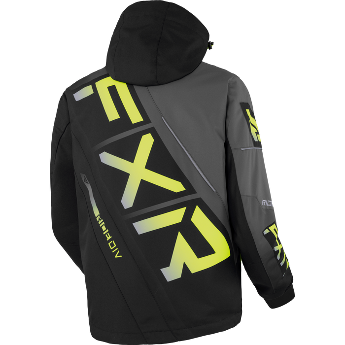 FXR CX Jacket in Black/Char/HiVis Fade