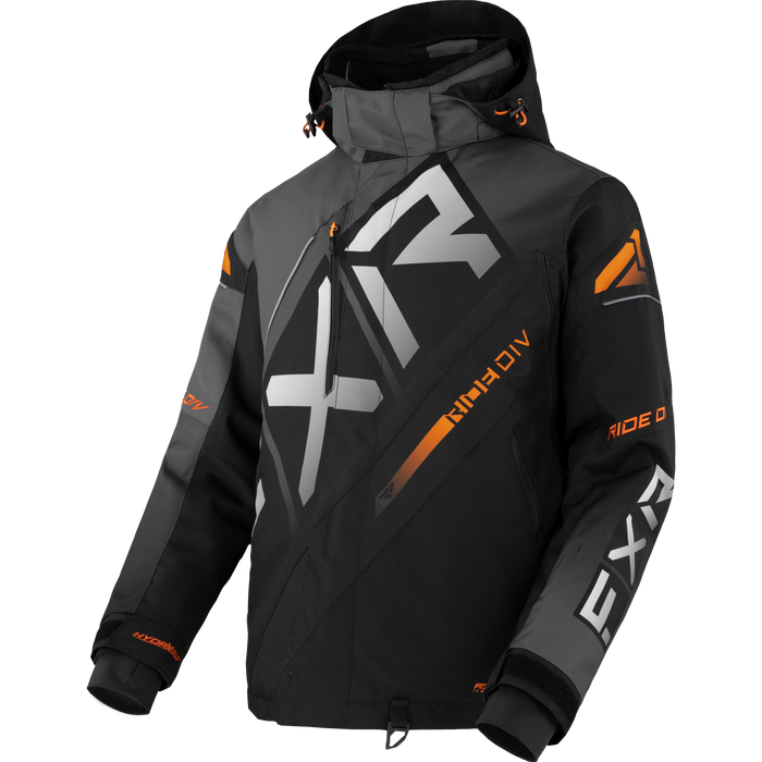 FXR CX Jacket in Black/Char/Orange