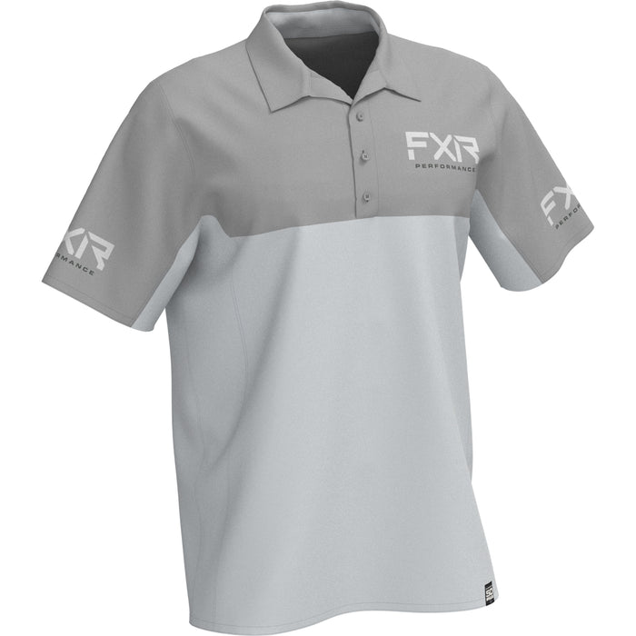 FXR Cast Performance UPF Polo Shirts in Grey