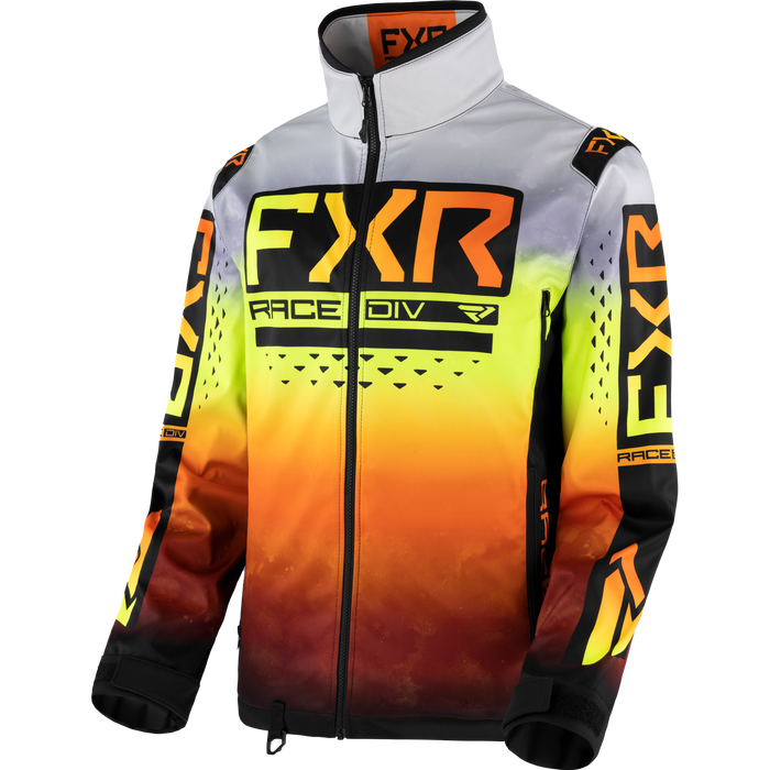 FXR Cold Cross RR Jacket in White Lightning/Black