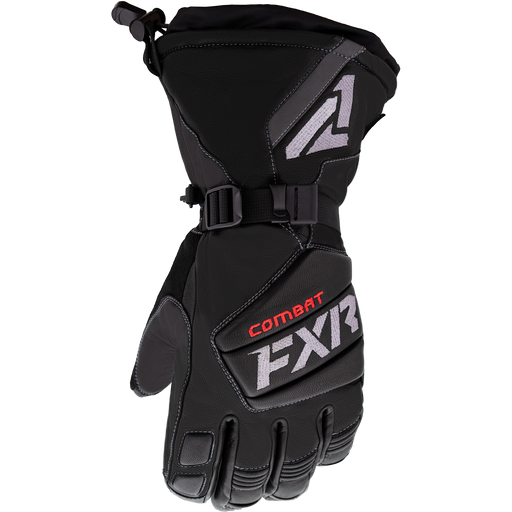 FXR Leather Gauntlet Glove in Black