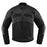 Icon Contra 2 Leather Perforated Jacket in Stealth - Front