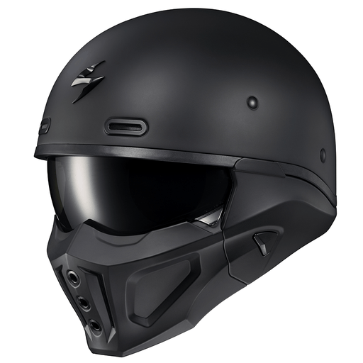 Scorpion Covert X Solid Helmets - Dot in Matte Black