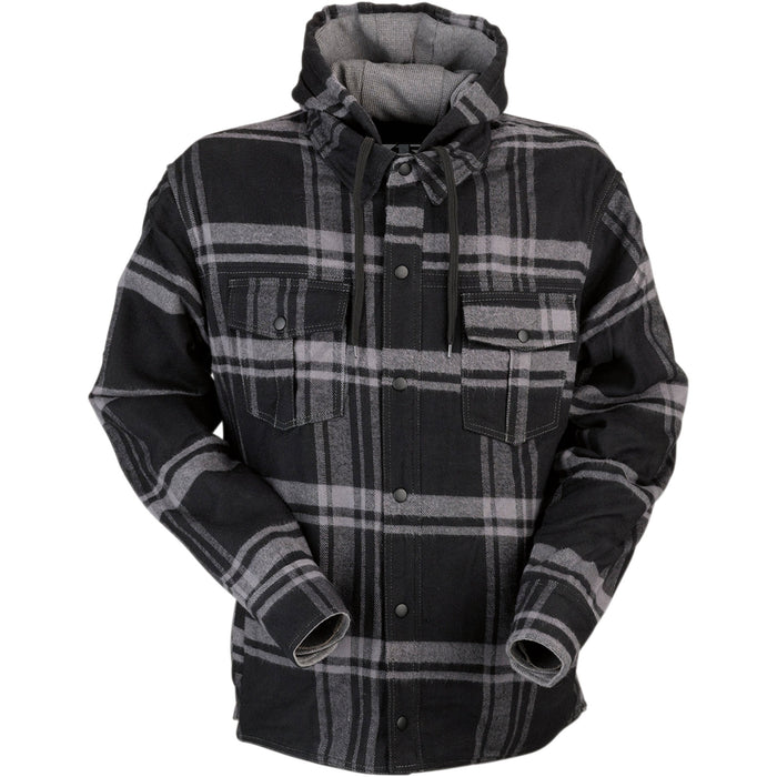 Z1R Timber Flannel Shirt in Black/Gray