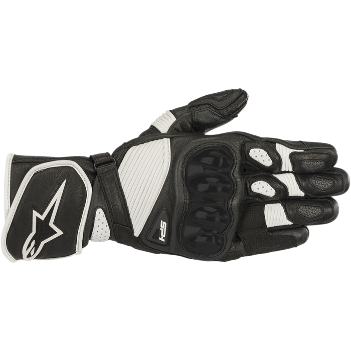 Alpinestars SP-1 V2 Leather Gloves in Black/White