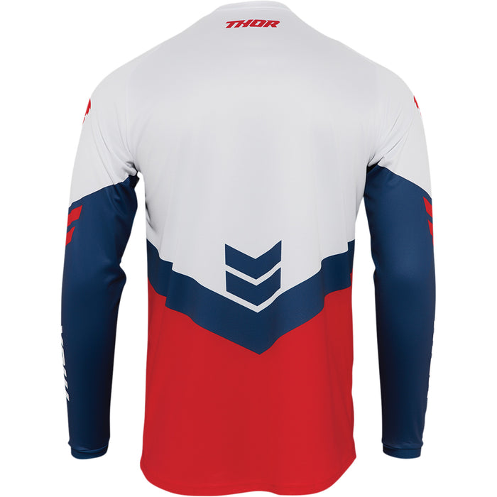 Thor Youth Sector Chev Jersey in Red/Navy 2022