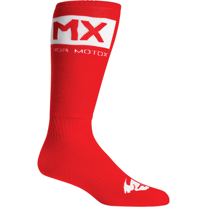 Thor Youth MX Socks in Red/White 2022