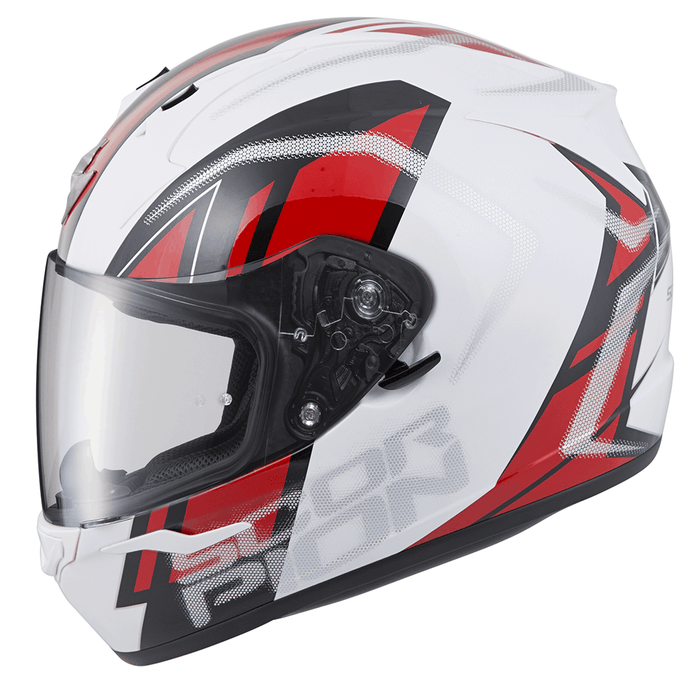 Scorpion EXO-R320 Endeavor Helmets - Dot in White/Red