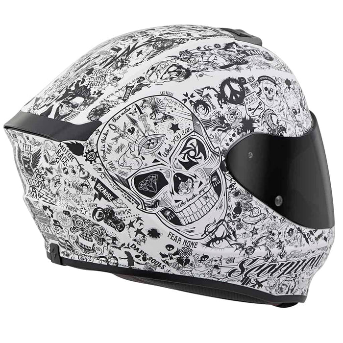 Scorpion EXO-R420 Shake Helmets - Snell/Dot in White