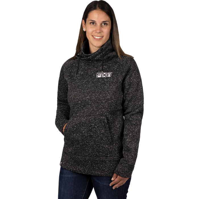 FXR Ember Sweater Women's Pullover in Black Heather/Dusty Lilac