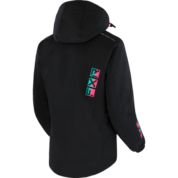 FXR Evo FX Women’s Jacket in Black/Mint-E Pink Fade