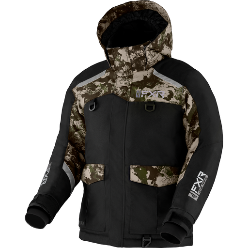 FXR Excursion Ice Pro Child Jacket in Black/Army Camo