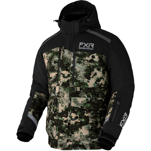 FXR Expedition X Ice Pro 2-in-1 Jacket in Black/Army Camo