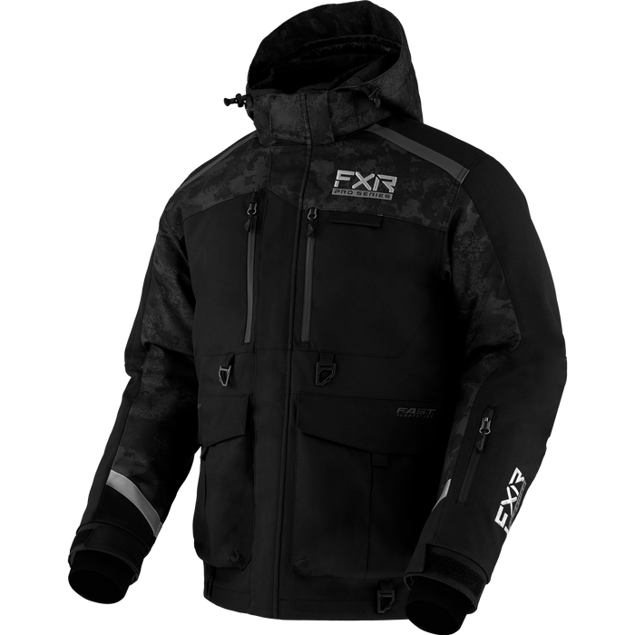 FXR Expedition X Ice Pro 2-in-1 Jacket in Black/Black Camo