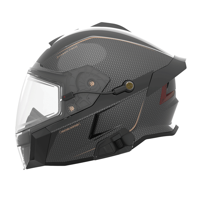 509 Delta V Carbon Commander Helmet in Black Gold (Buckhorn Gold) (Gloss)