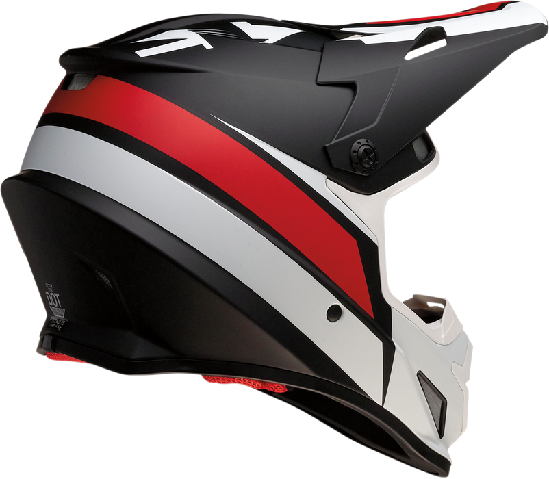 Z1R Rise Evac Helmet in Matte Black/Red/White