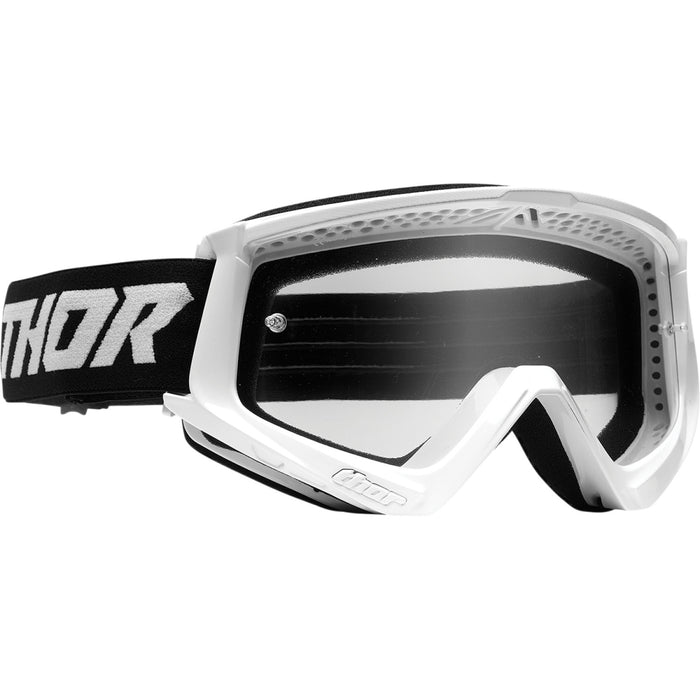 Thor Combat Racer Goggles in White/Black 2022
