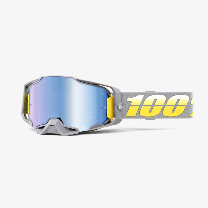 100% Armega Googles - Mirror Lens in Complex / Blue / Gray/White/Yellow
