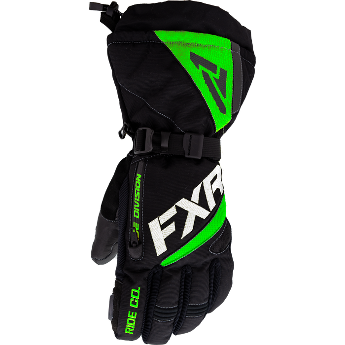 FXR Fuel Glove in Black/Lime