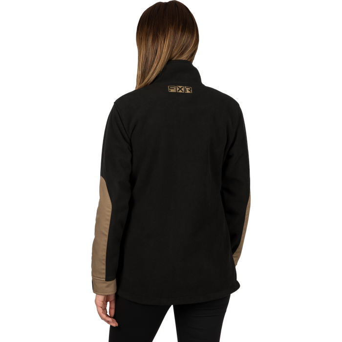 FXR Grind Fleece Women's Jacket in Black/Canvas