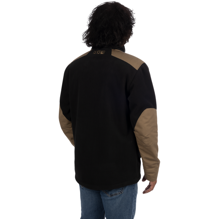 FXR Grind Fleece Jacket in Black/Canvas