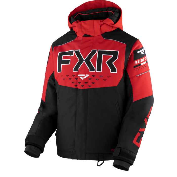 FXR Helium Child Jacket in Black/Red