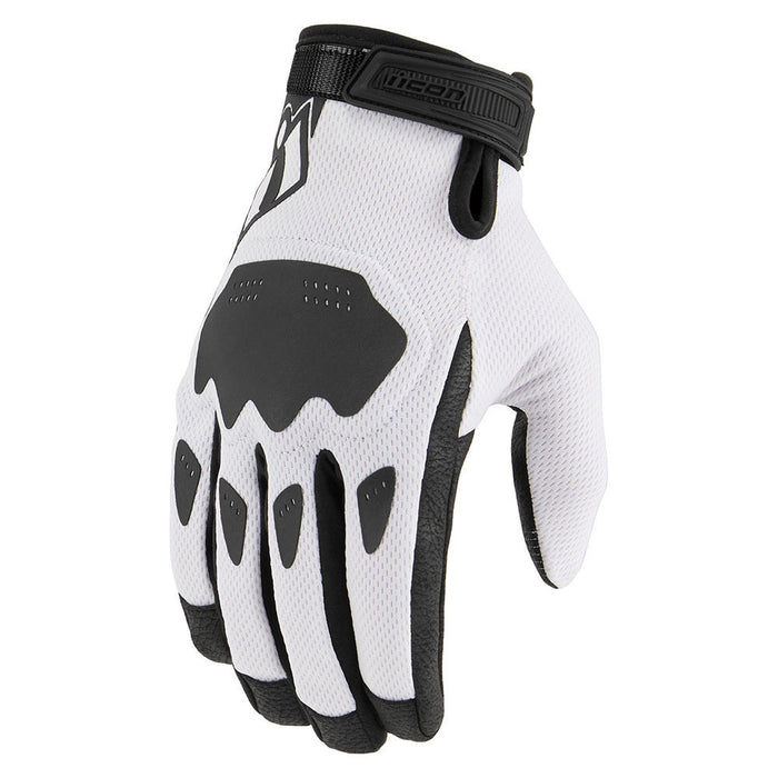 Icon Hooligan CE Gloves in White