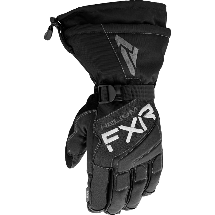 FXR Hybrid Helium Leather Gauntlet Glove in Black