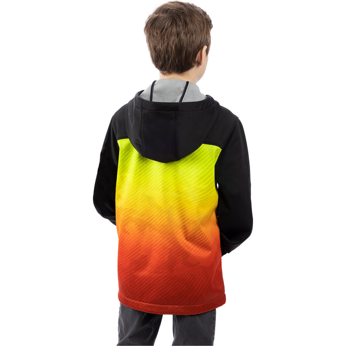FXR Hydrogen Softshell Youth Jacket in Inferno/Black