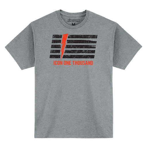 ICON Invasion Stripe T-shirt in Gray