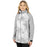 FXR Jade Dual Laminate Women's Jacket in White Ink/Grey