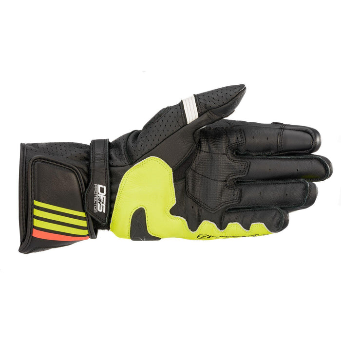 Alpinestars GP Plus R V2 Gloves in Black/Fluo Yellow/Fluo Red