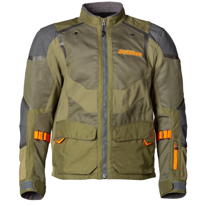 KLIM Baja S4 Jacket in Sage - Strike Orange