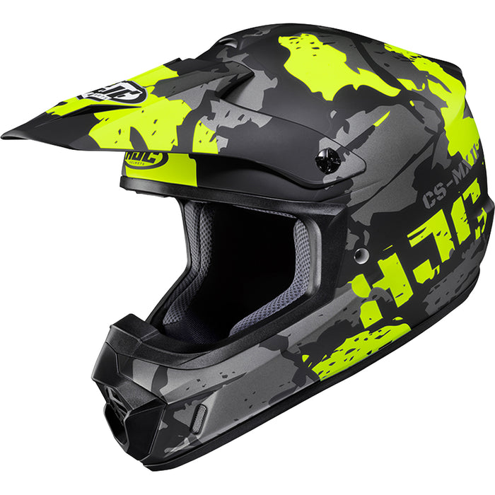 HJC CS-MX II Ferian Helmet in Semi-flat Black/Hi-Viz Yellow 2022