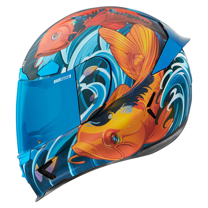 Icon Airframe Pro Koi Helmet in Blue