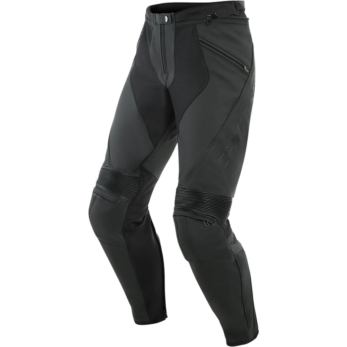 Dainese Pony 3 Leather Pants in Matte Black