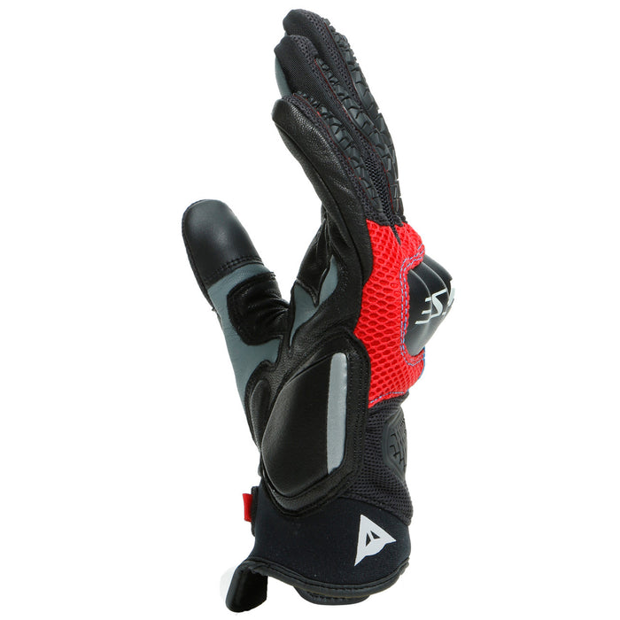 Dainese D-Explorer 2 Gloves in Glacier Grey/Blue/Lava Red/Black
