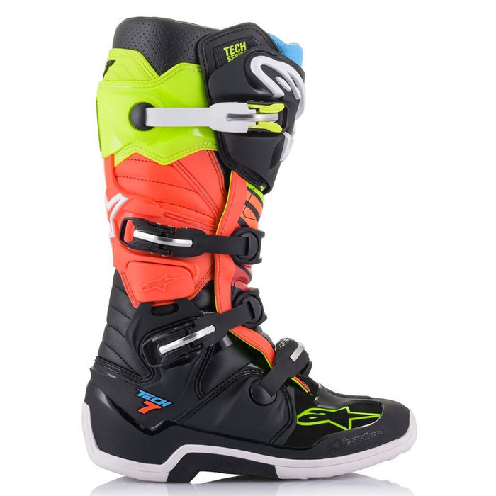 Alpinestars Tech 7 Boots in Black/Fluo Yellow/Red 2022
