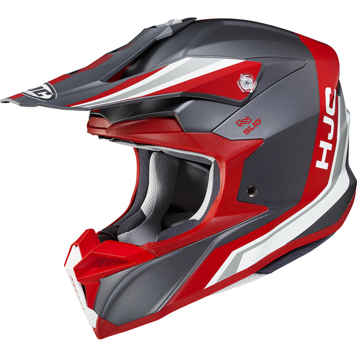  HJC i50 Flux Helmet in Semi-flat Gray/Red/White 2022