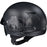 HJC IS-Cruiser Flower Helmet in Semi-Flat Black/Silver