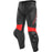 Dainese Delta 3 Leather Pants in Black/Black/Fluo Red
