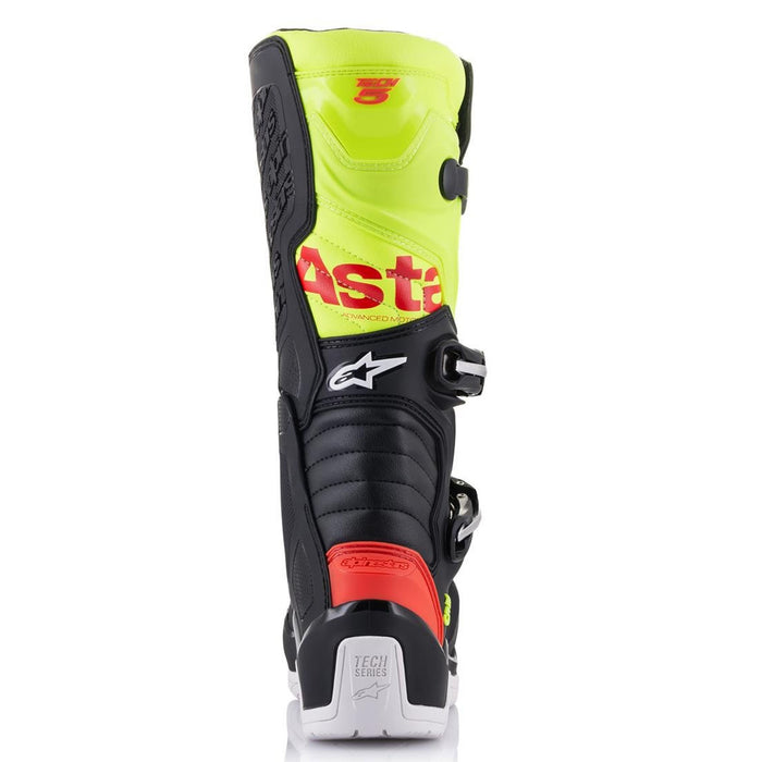 Alpinestars Tech 5 Boots in Black/Red/Fluo Yellow 2022